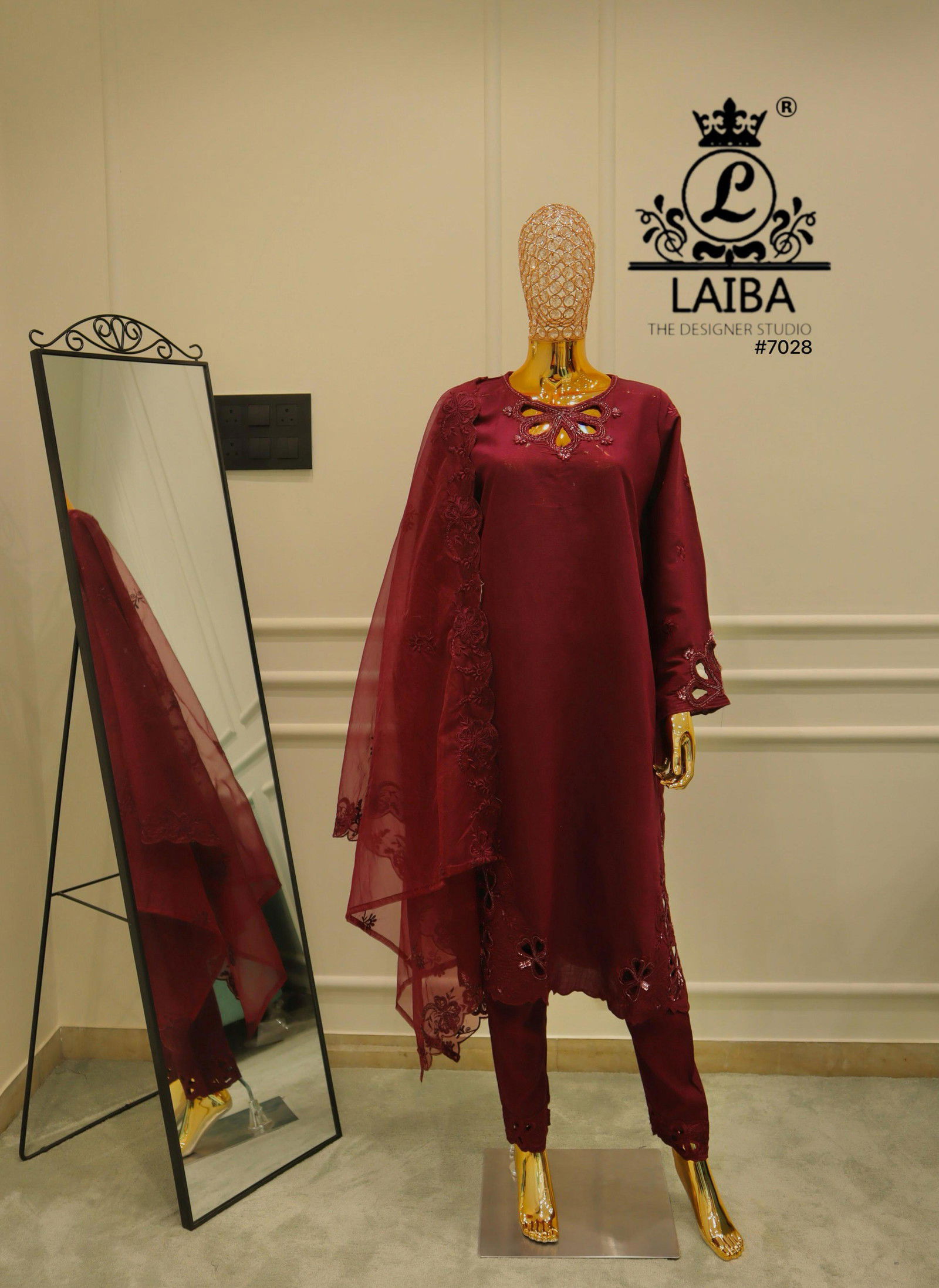 Laiba Am 7028 Viscose Slub Pakistani Ready Made Suits Collection